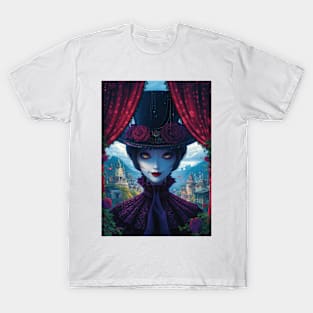 Whimsical Widow: A Portrait of Fantasy T-Shirt